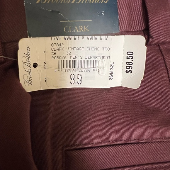 Brooks Brothers Burgundy Chinos - Picture 7 of 9